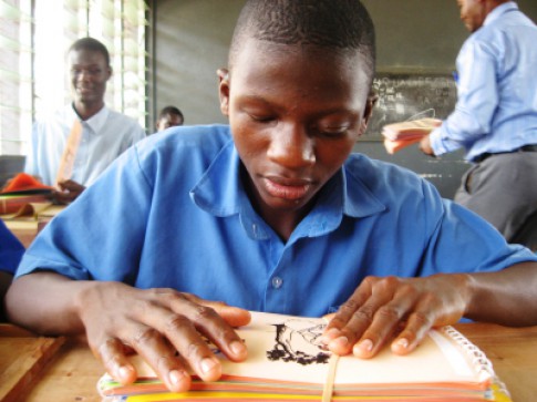 New Braille books for Akropong School for the Blind, Ghana